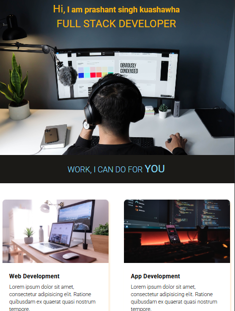 Landing Page Project - Coder Prashant
